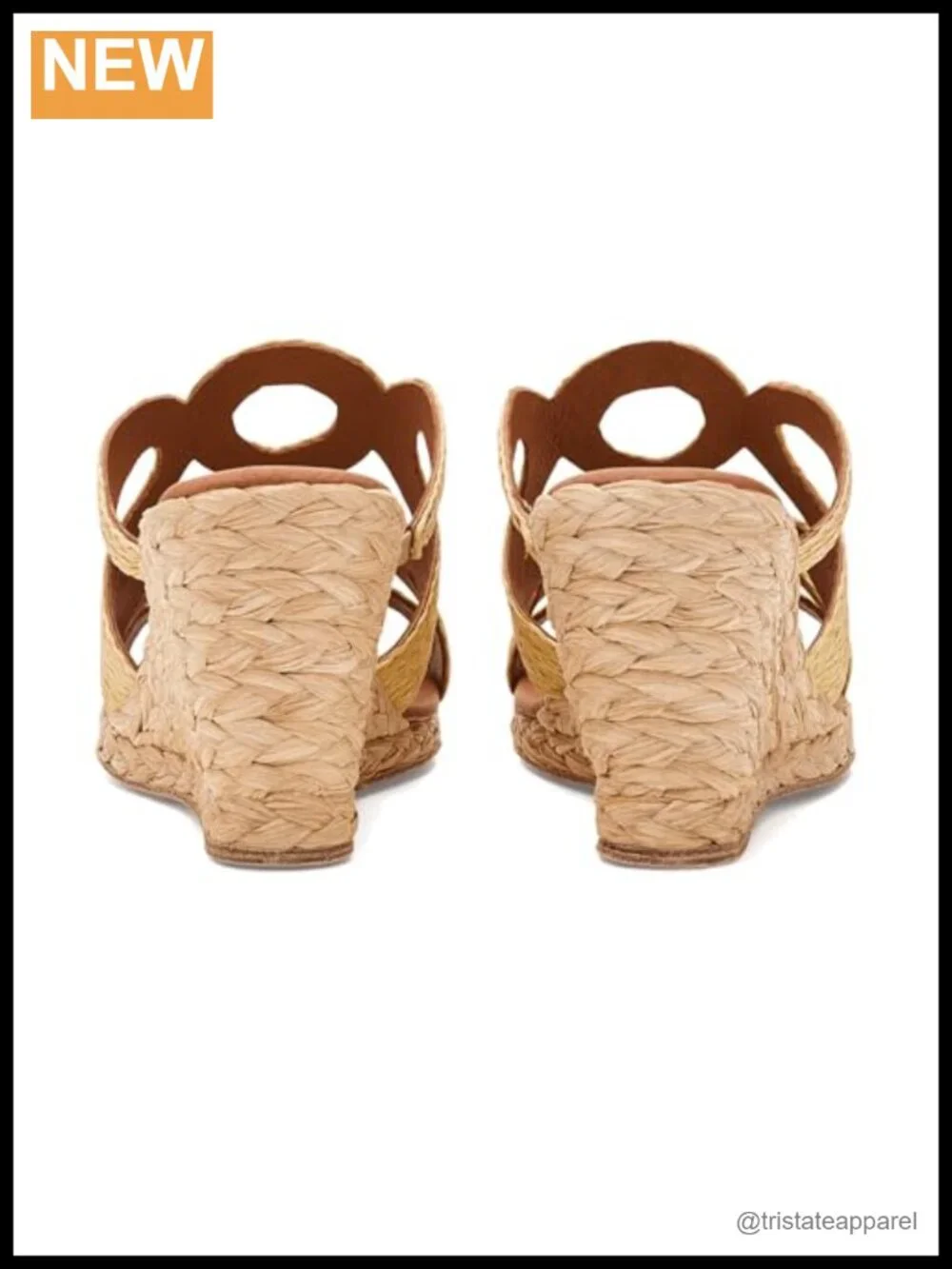 Womens Neena Espadrille Wedge Sandals Slip On Geometric